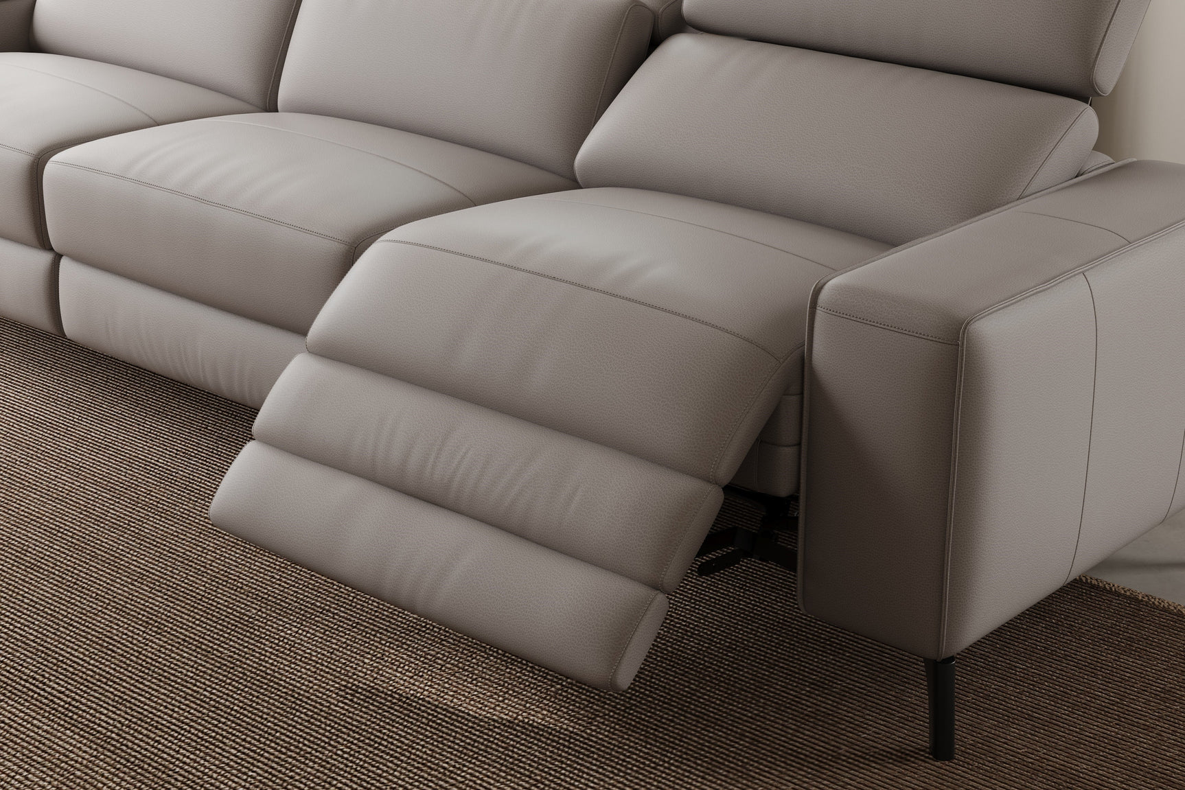 Esther Leather Recliner Sectional Sofa