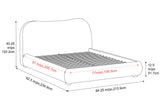 Etta Fabric Upholstered Bed Frame