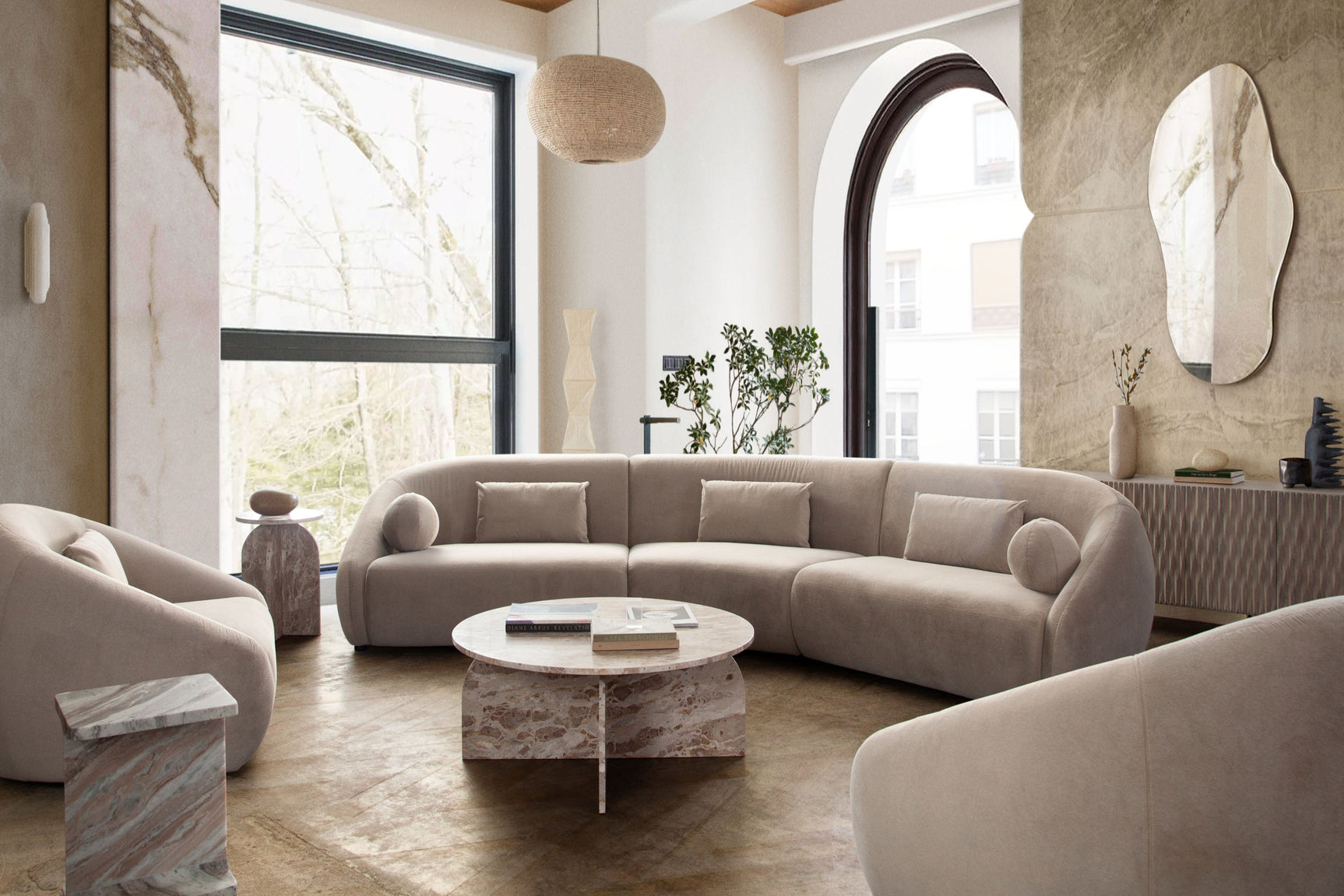 Fallon Fabric Sectional Sofa