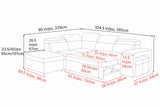 Finn Fabric Sectional Sofa Bed