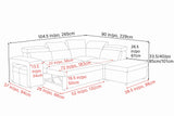 Finn Fabric Sectional Sofa Bed