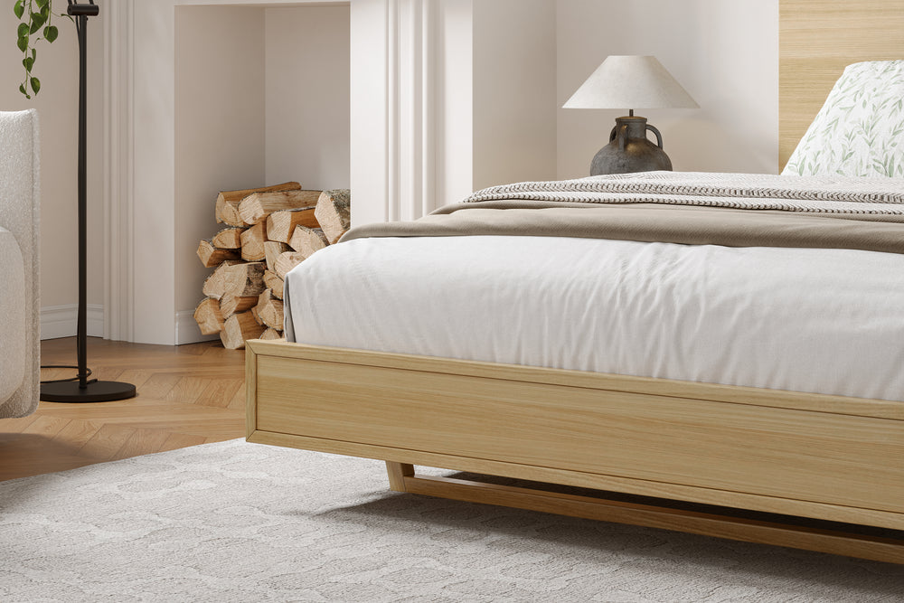 Valencia Fiona Wood Queen Size Bed Frame, Natural