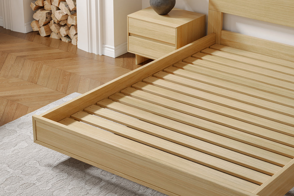 Valencia Fiona Wood Queen Size Bed Frame, Natural