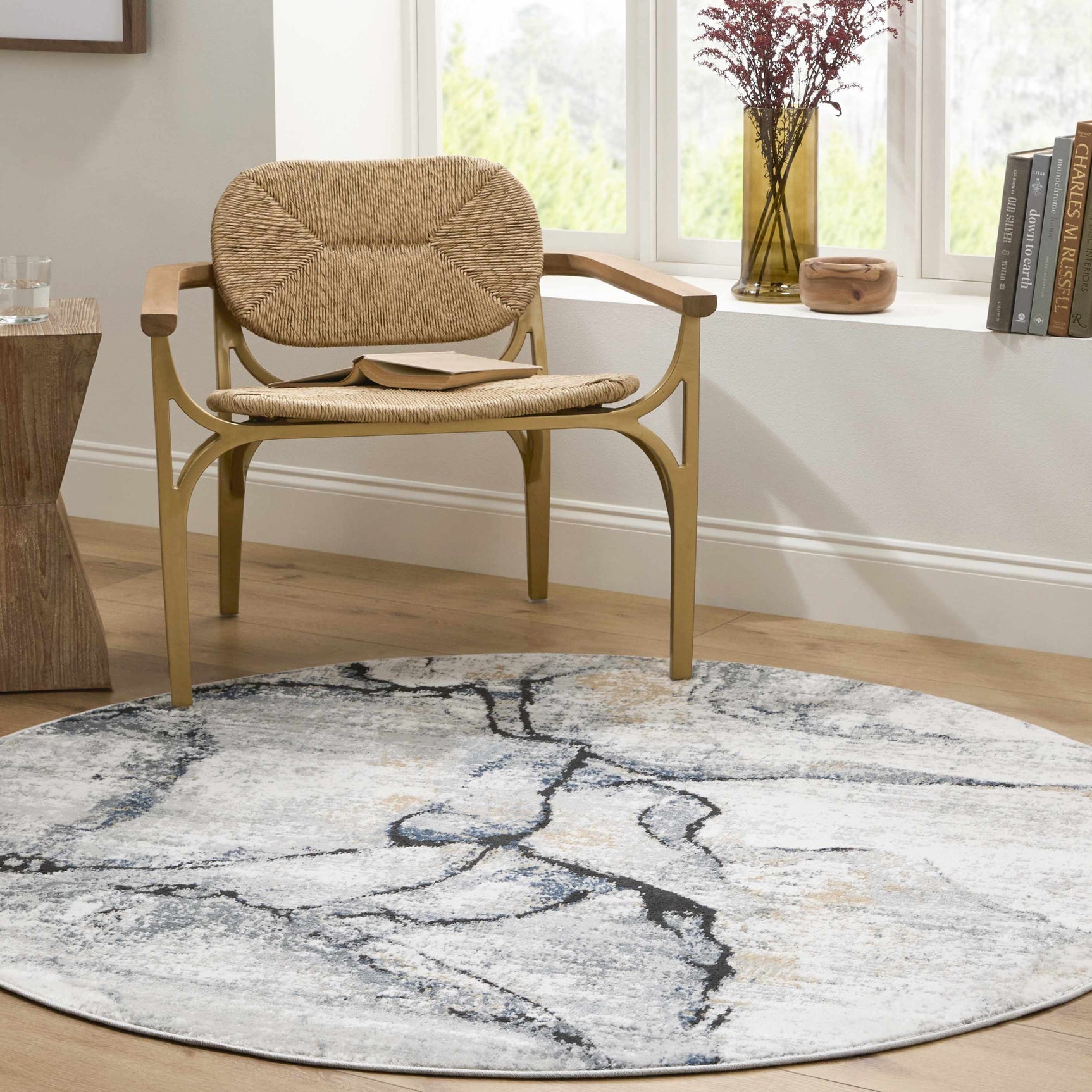Fremantle Gray Marble Rug
