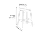Linna Solid Bamboo Stool