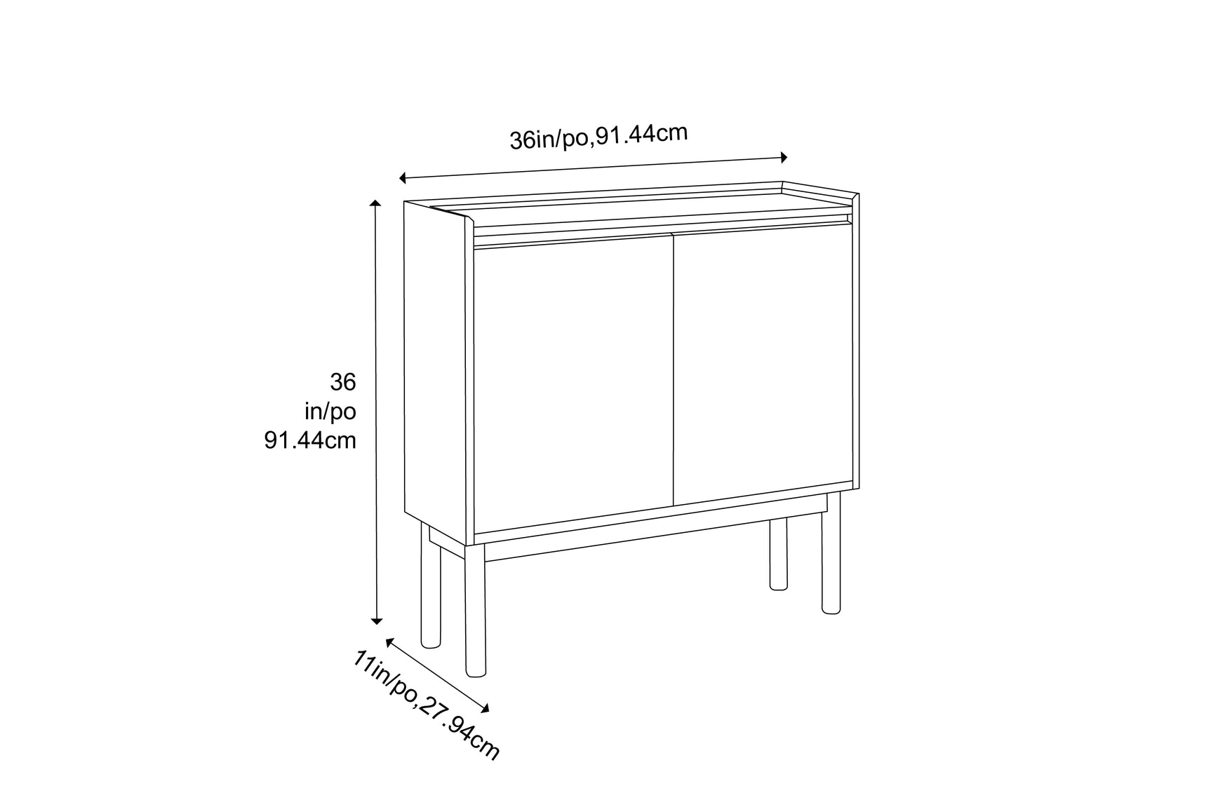 Mira Bamboo Console