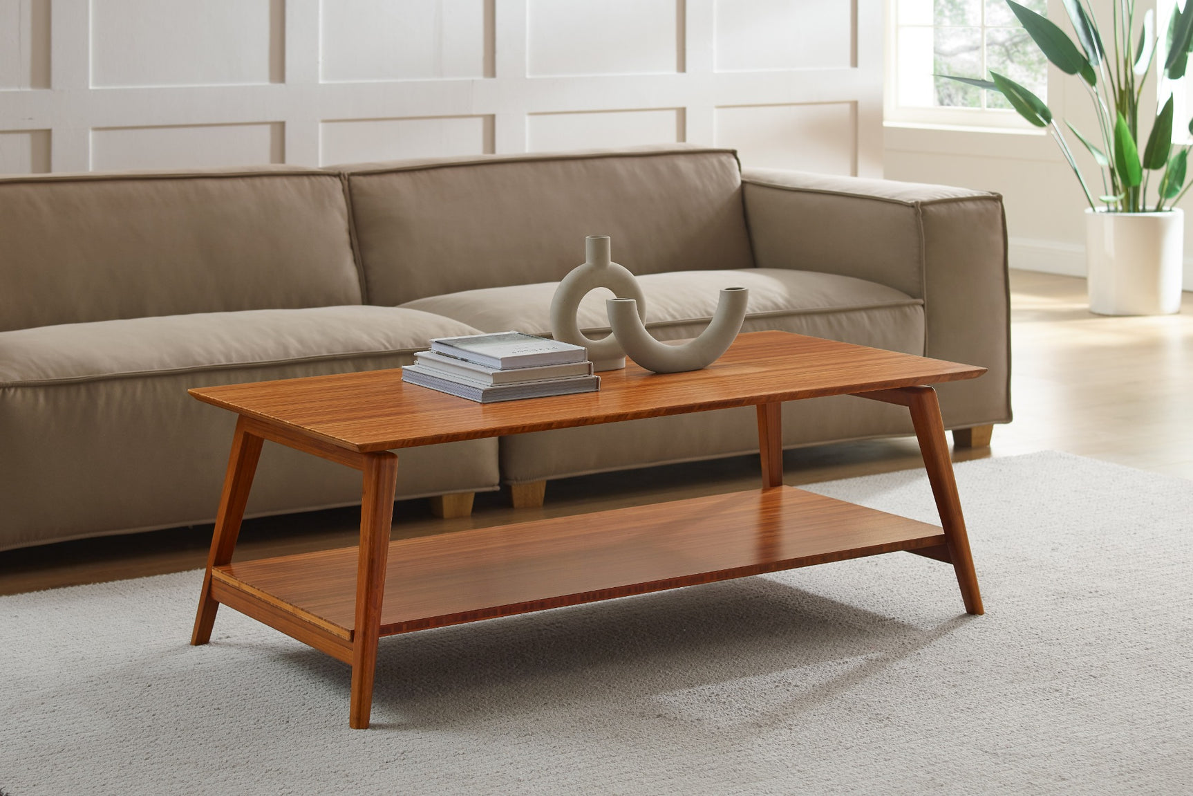 Antares Solid Bamboo Coffee Table