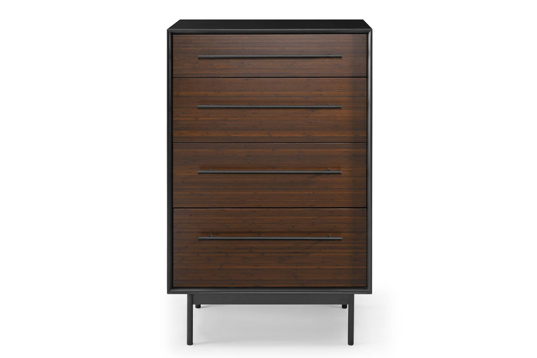 Park Avenue Solid Moso Bamboo 4 Drawer High Chest