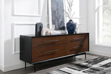 Park Avenue Solid Moso Bamboo 4 Drawer Double Dresser