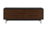 Park Avenue Solid Moso Bamboo 4 Drawer Double Dresser