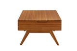 Rhody Solid Moso Bamboo Lift-Top Storage Coffee Table