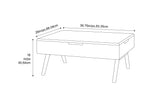 Rhody Solid Moso Bamboo Lift-Top Storage Coffee Table