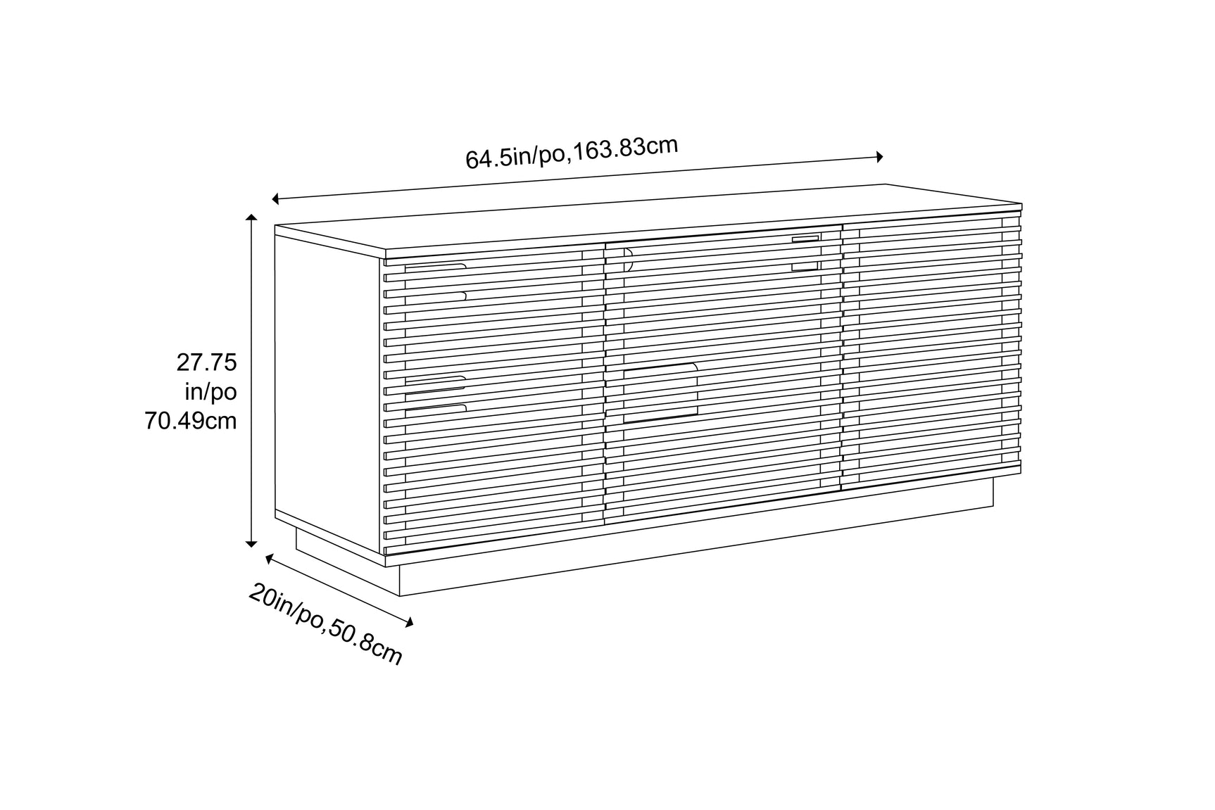 Rowan Solid Bamboo Media Console