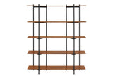 Studio Plus Solid Bamboo Metal Shelf