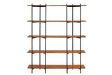 Studio Plus Solid Bamboo Metal Shelf