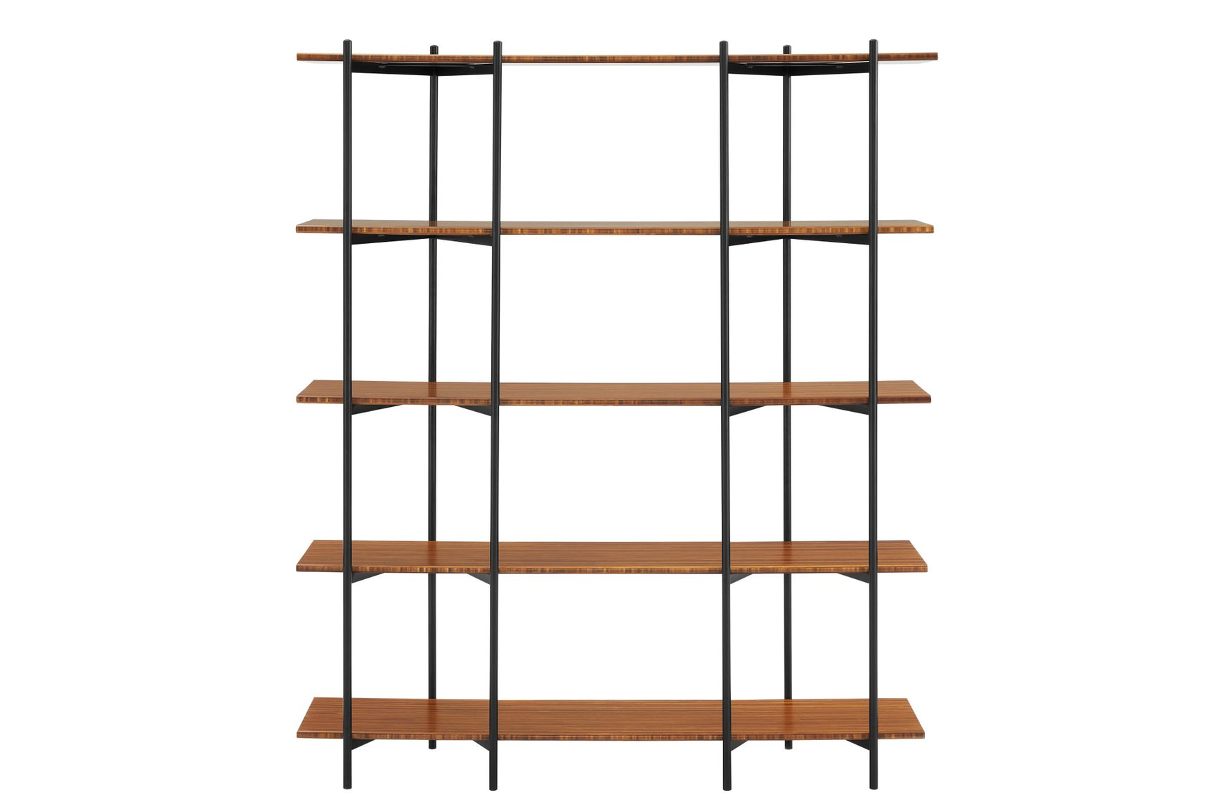Studio Plus Solid Bamboo Metal Shelf