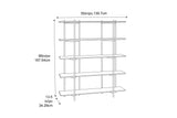Studio Plus Solid Bamboo Metal Shelf