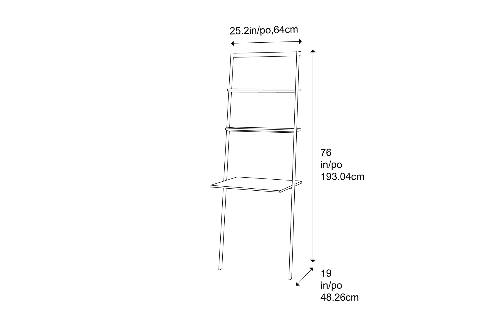 Santa Cruz Solid Moso Bamboo Leaning Desk