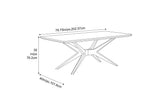 Sonoma 80” Solid Moso Bamboo Rectangular Dining Table