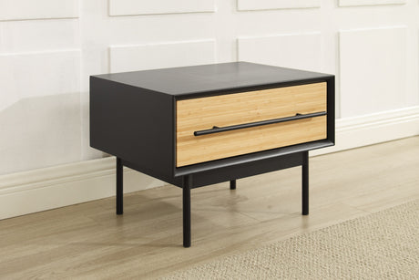 Santa Cruz Solid Moso Bamboo 1 Drawer Nightstand