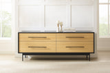 Santa Cruz Solid Moso Bamboo 4 Drawer Double Dresser