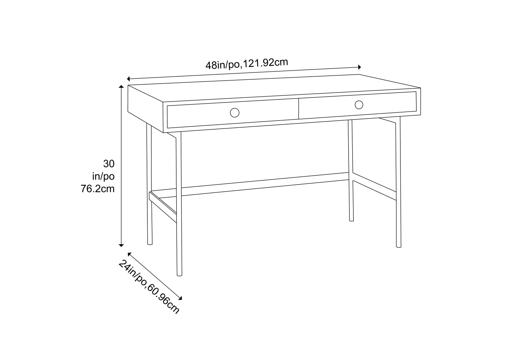 Santa Cruz Solid Moso Bamboo Desk