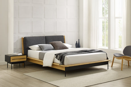 Santa Cruz Fabric Upholstered Bamboo Bed Frame