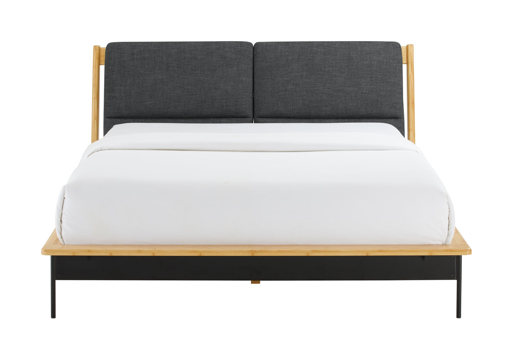 Santa Cruz Fabric Upholstered Bamboo Bed Frame