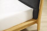 Santa Cruz Fabric Upholstered Bamboo Bed Frame