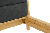 Santa Cruz Fabric Upholstered Bamboo Bed Frame