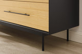 Santa Cruz Solid Moso Bamboo 4 Drawer Double Dresser