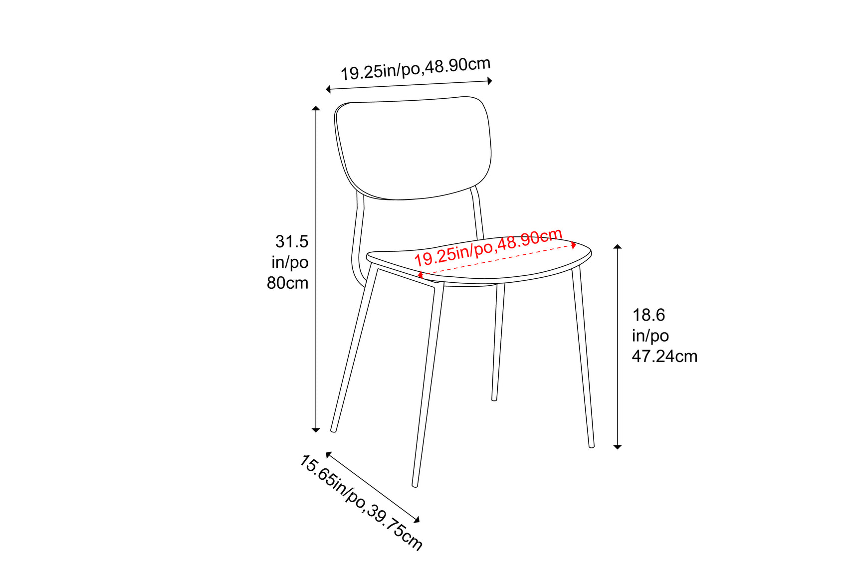 Soho Solid Bamboo Dining Chair (Set of 2)
