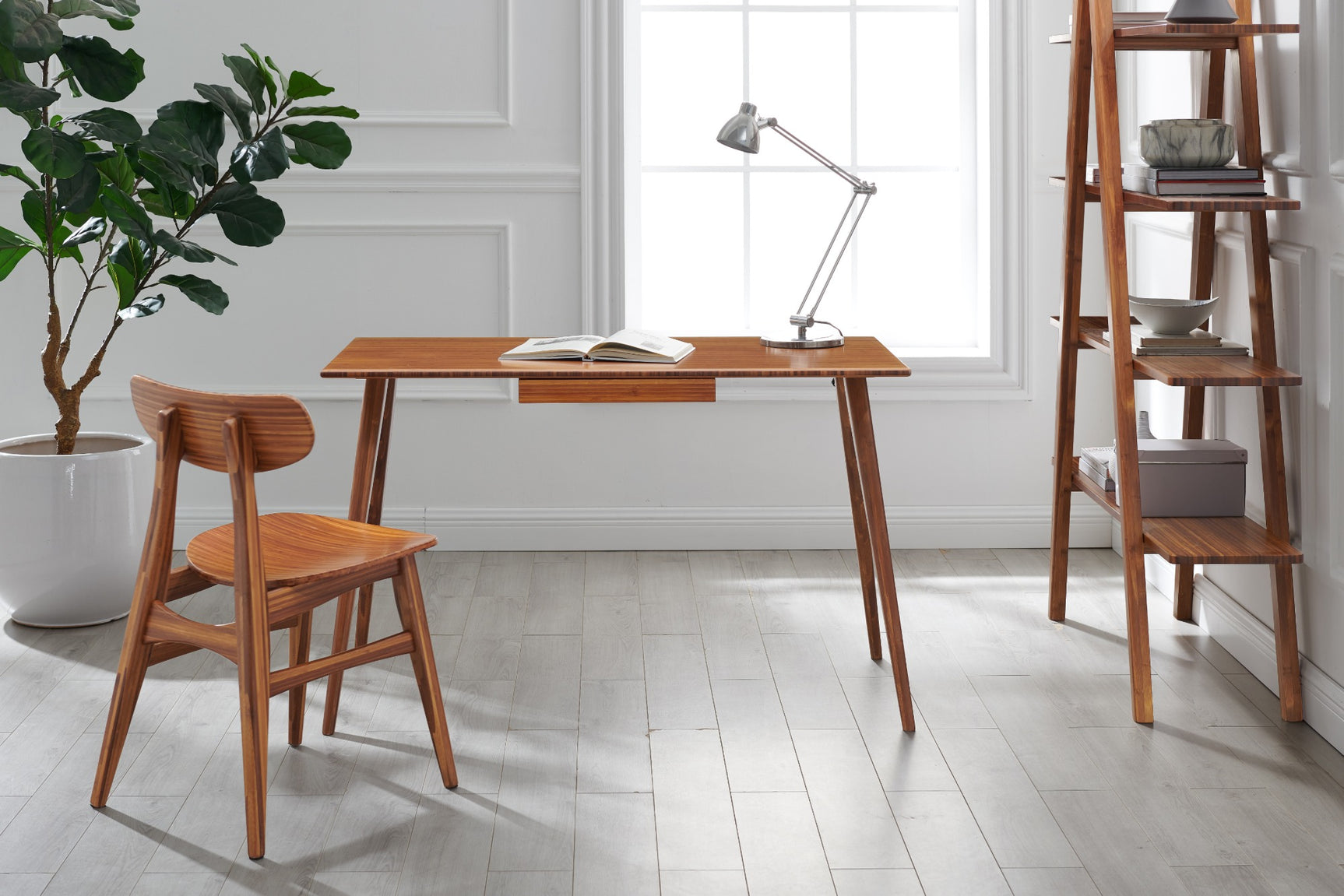 Studio Plus Solid Moso Bamboo Desk