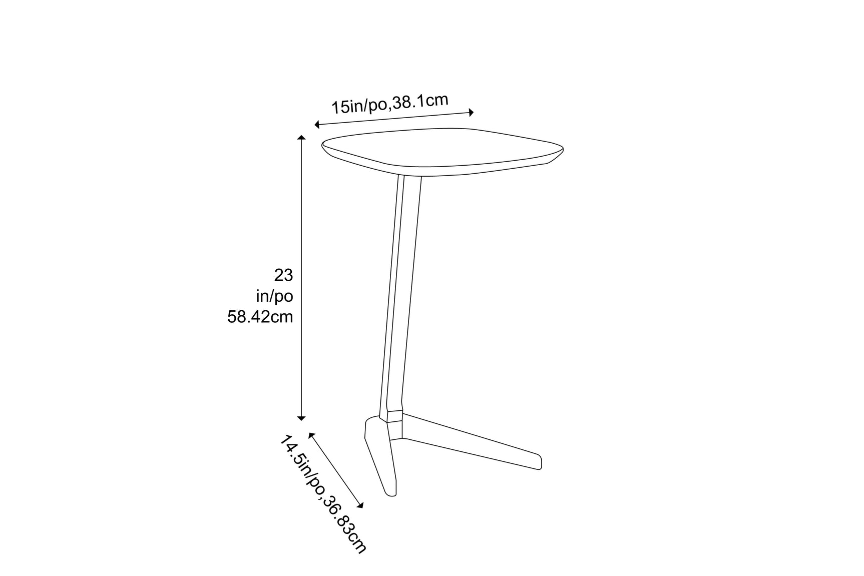 Thyme Solid Bamboo Side Table