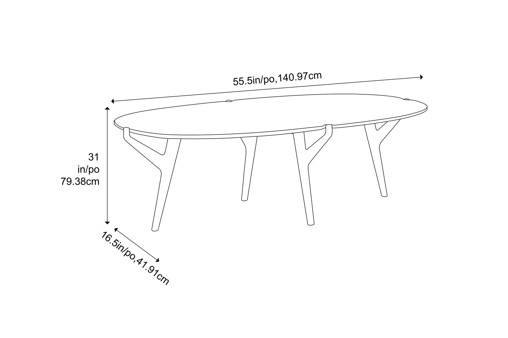Tofino Solid Bamboo Coffee Table