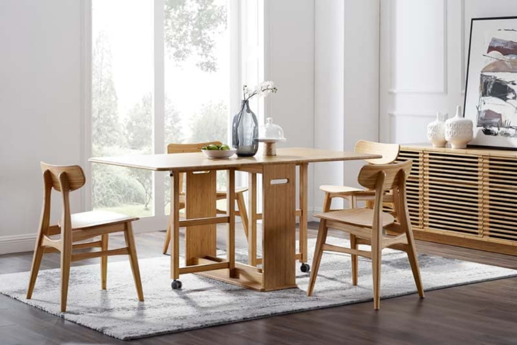 Linden Solid Bamboo Gateleg Table