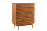 Ventura Solid Moso Bamboo 4 Drawer High Chest