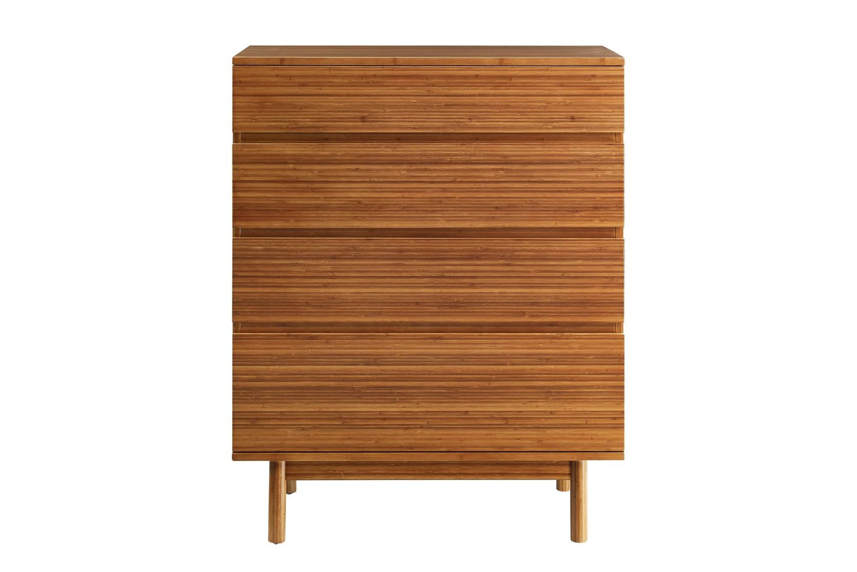Ventura Solid Moso Bamboo 4 Drawer High Chest