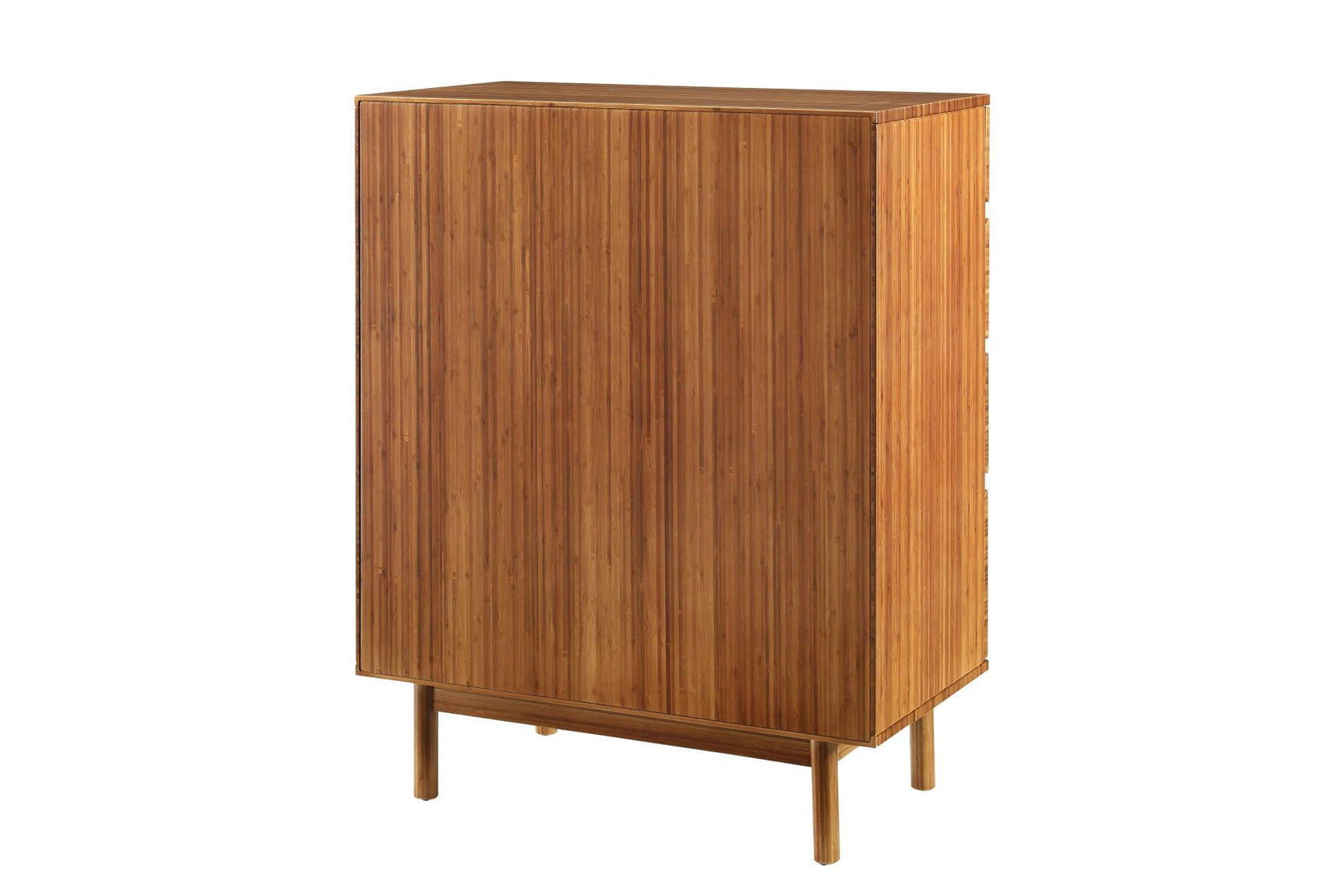 Ventura Solid Moso Bamboo 4 Drawer High Chest