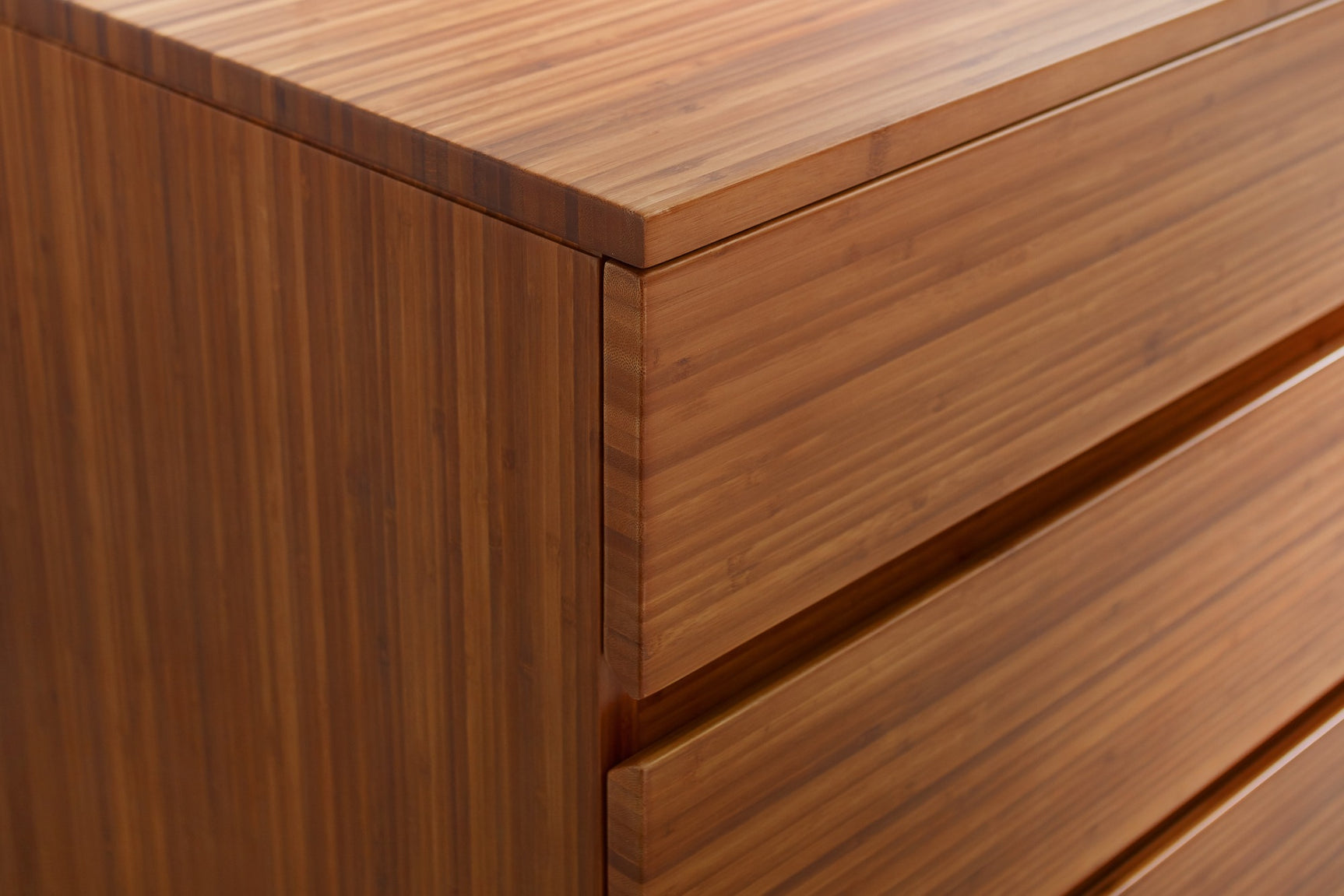 Ventura Solid Moso Bamboo 4 Drawer High Chest