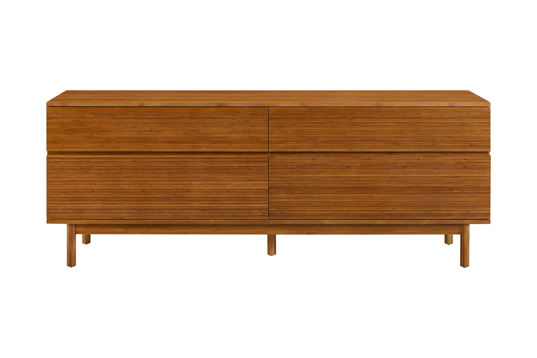 Ventura Solid Moso Bamboo 4 Drawer Double Dresser