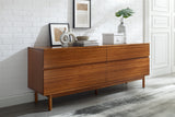 Ventura Solid Moso Bamboo 4 Drawer Double Dresser