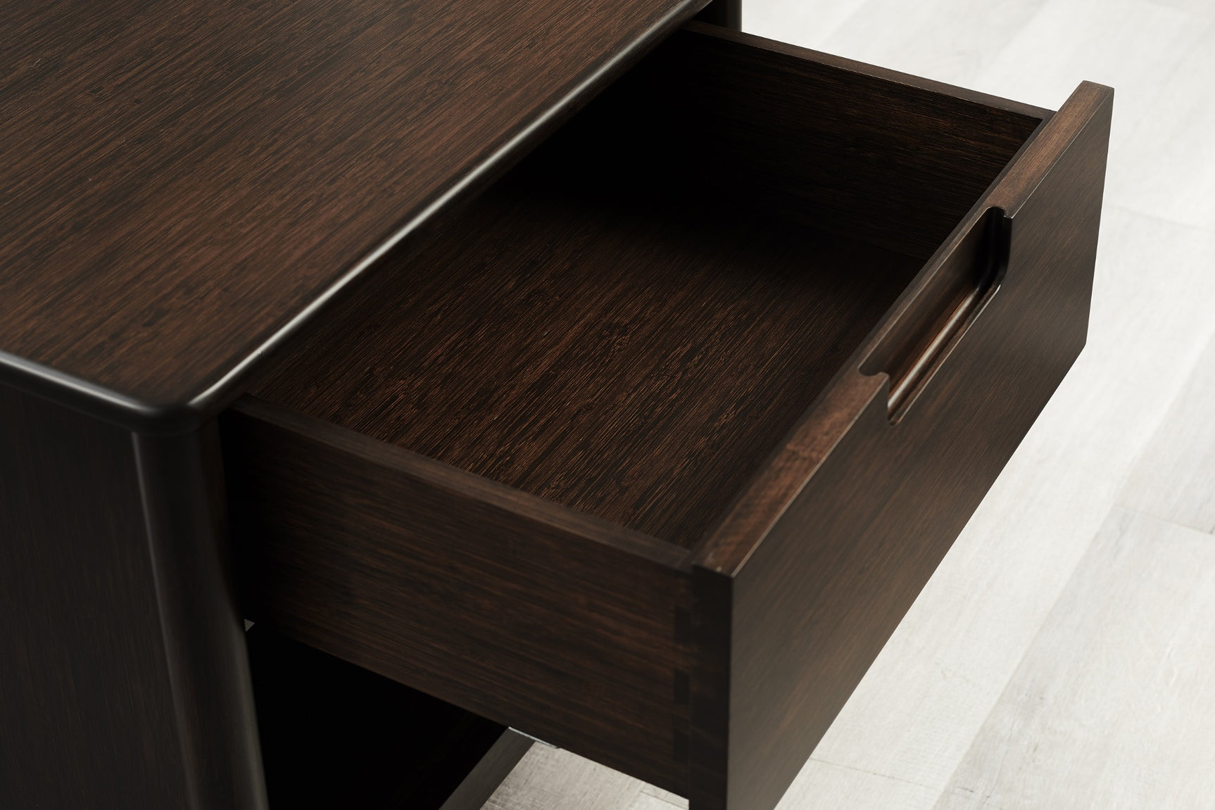 Weston Solid Moso Bamboo 1 Drawer Nightstand