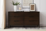 Weston Solid Moso Bamboo 4 Drawer Double Dresser