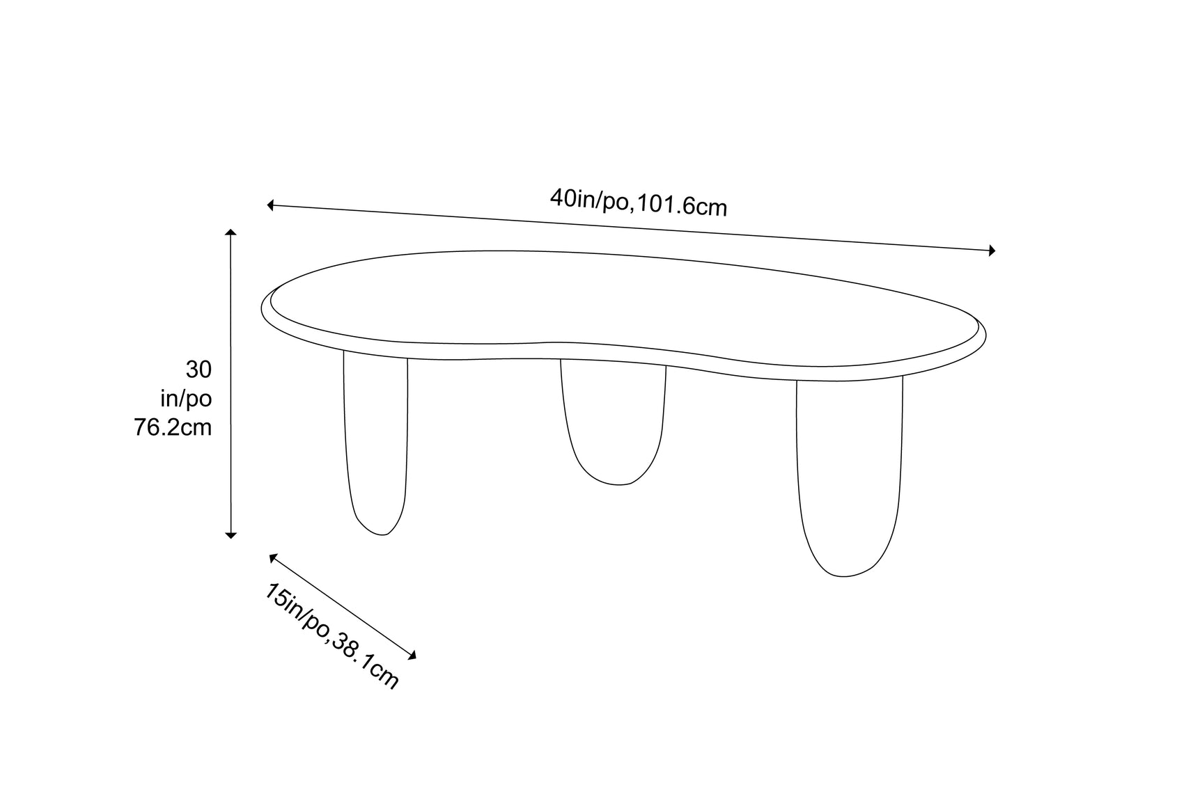 Zephyr Solid Bamboo Coffee Table