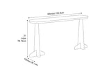 Zephyr Solid Bamboo Console Table