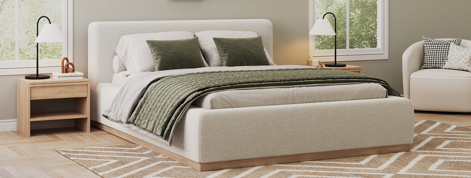 Shop Designer Bedroom Furniture: Wood Mid-Century Bed Frames
