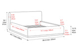 Gabriella Fabric Upholstered Bed Frame