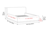 Gabriella Fabric Upholstered Bed Frame