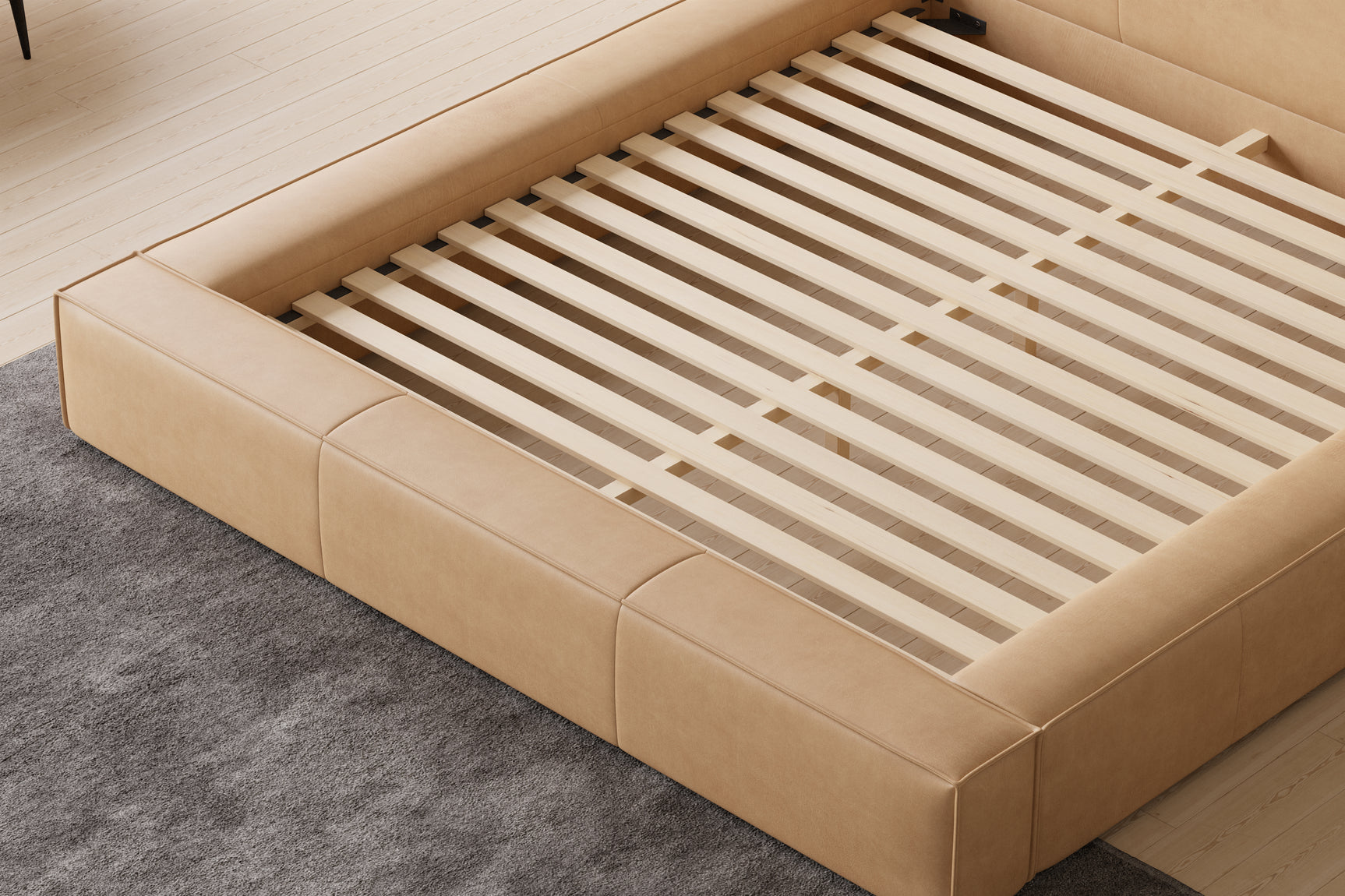 Gemma Leather Upholstered Bed Frame